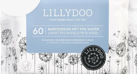 LILLYDOO Babydoekjes met 99% water - 1440 billendoekjes (24x60)
